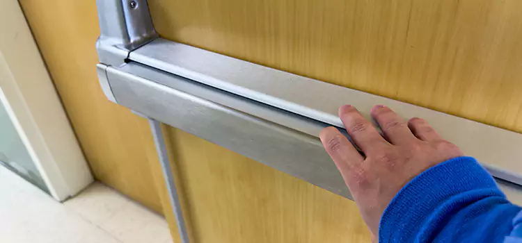 Installing a Push Bar on a Door Covina